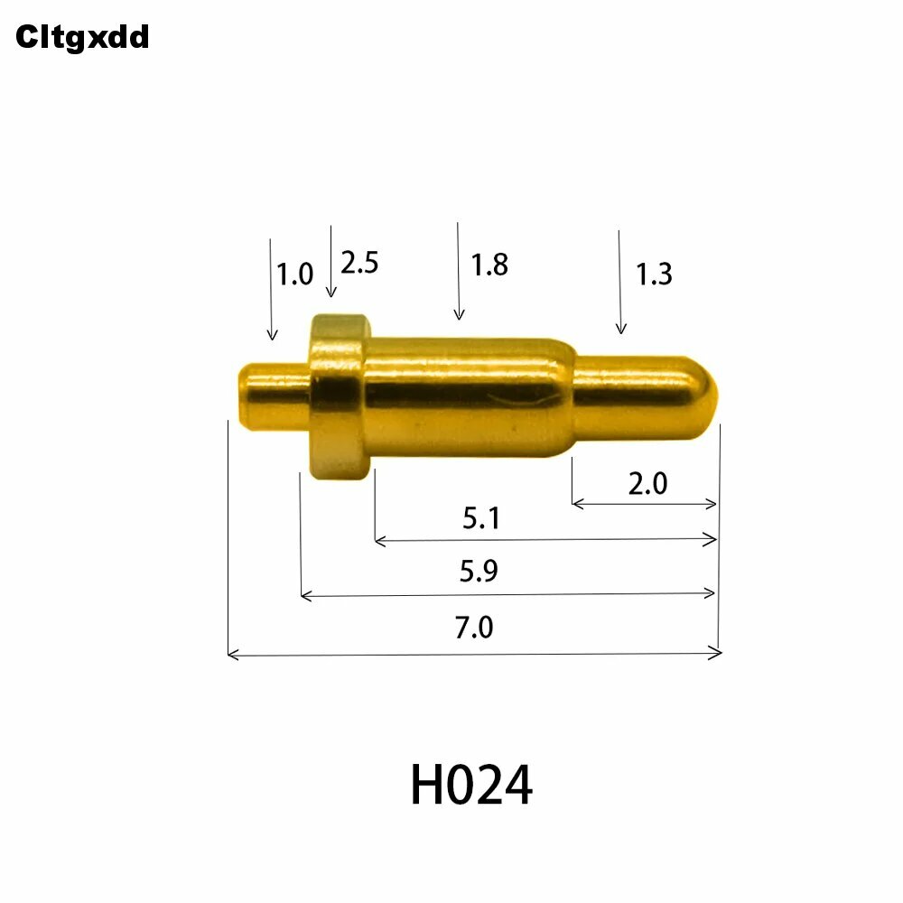 5 шт, пружинный контактный разъем Pogo, контактный SMD игольчатый PCB 2 3 4 5 6 7 8 9 10 12 14 мм тестовый зонд H021 - H040, H024, 5PCS