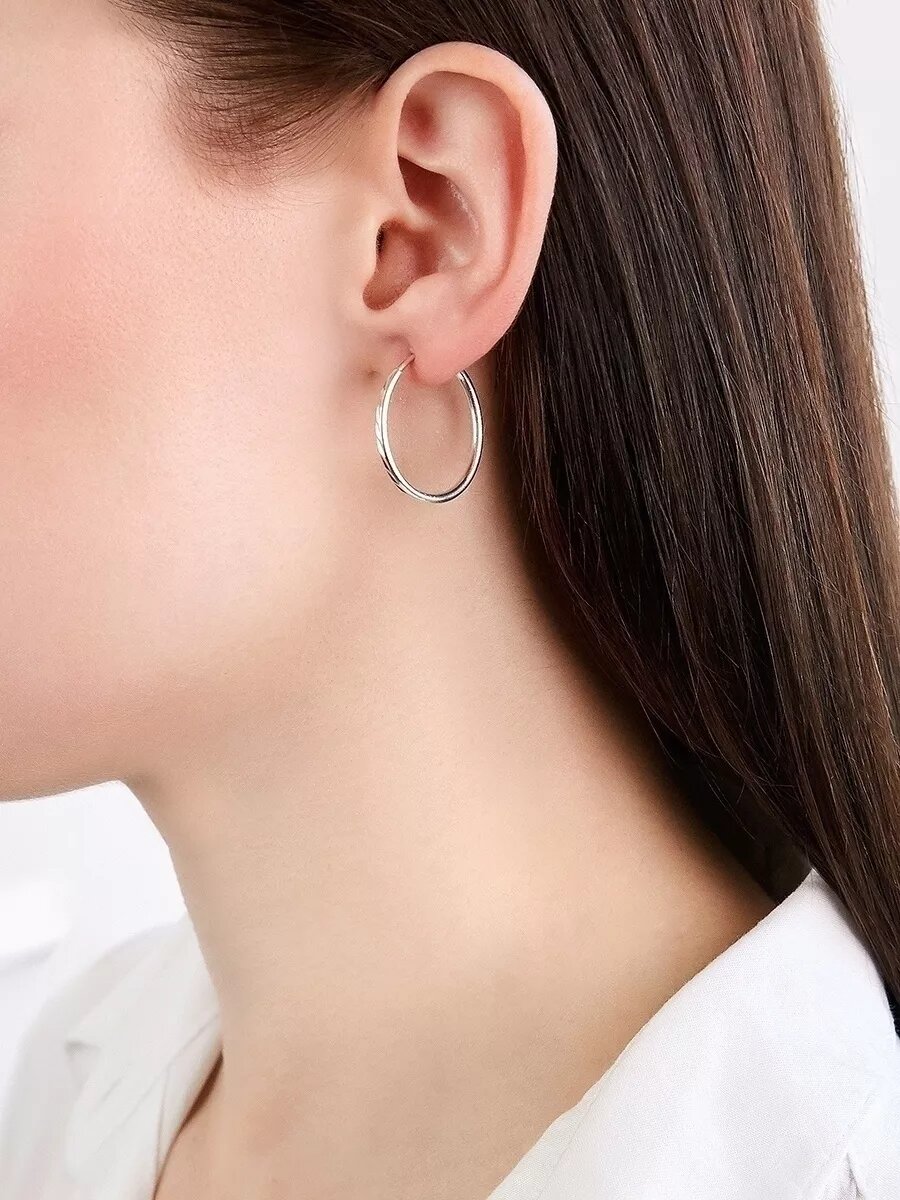 Серьги конго Ювелир Карат, серебро, 925 проба