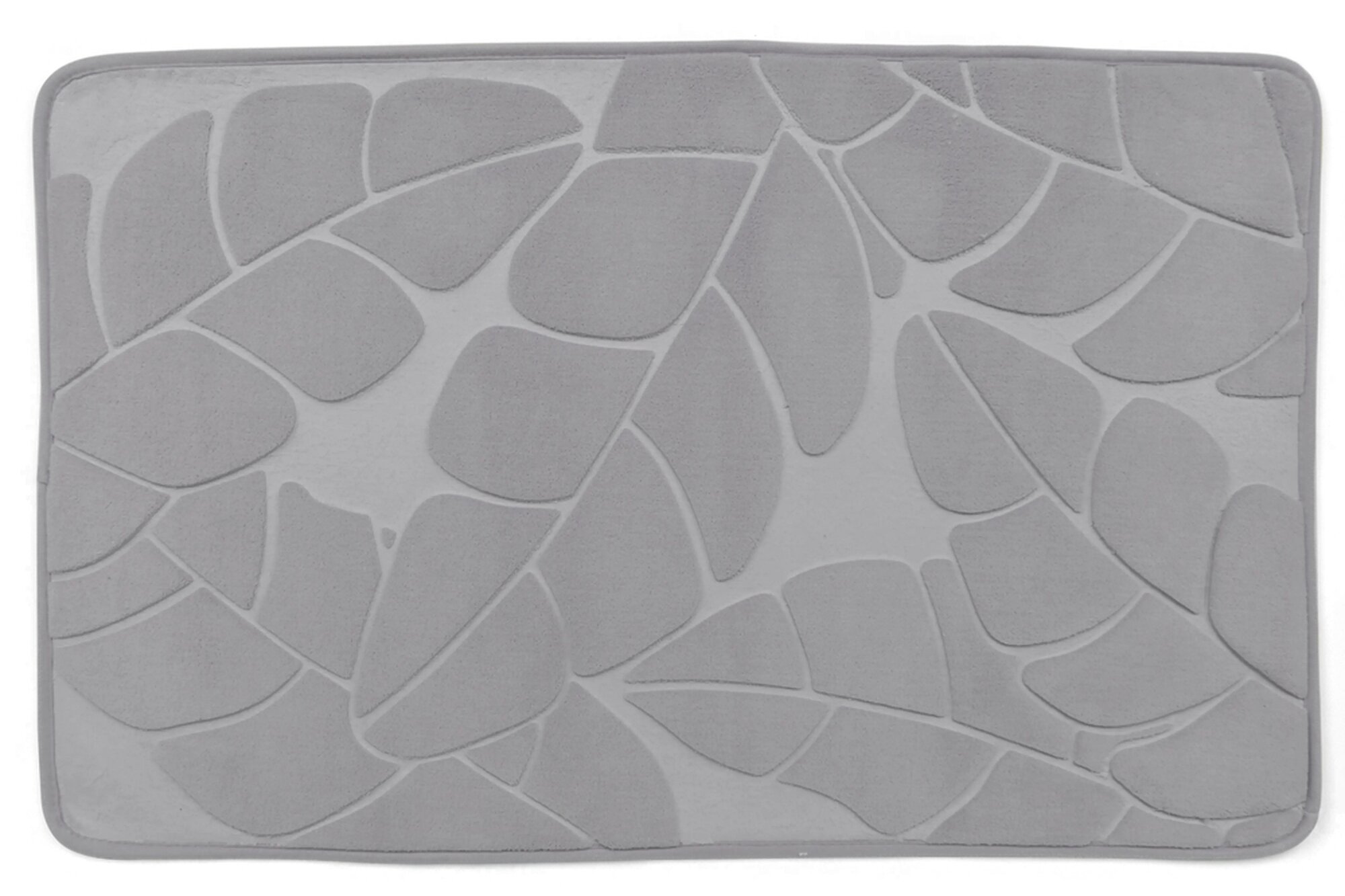 Коврик для ванной Vidage Тропик 50x80 см цвет светло-серый