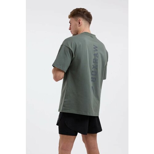 фото Футболка boxraw lineal, размер l, зеленый