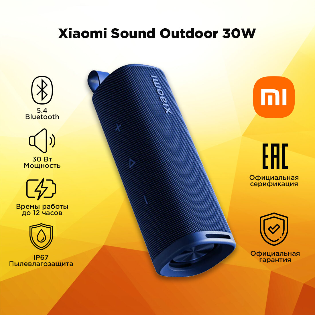 Портативная акустика Xiaomi Sound Outdoor 30W S29D/ QBH4265GL/ Blue