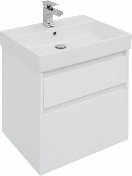 Тумба под раковину Aquanet Nova Lite 60 см 242575 с 2 ящиками, белый - фото №5