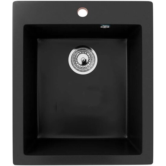 Кухонная мойка Ulgran из искусственного камня U-404-344 ультра-черный