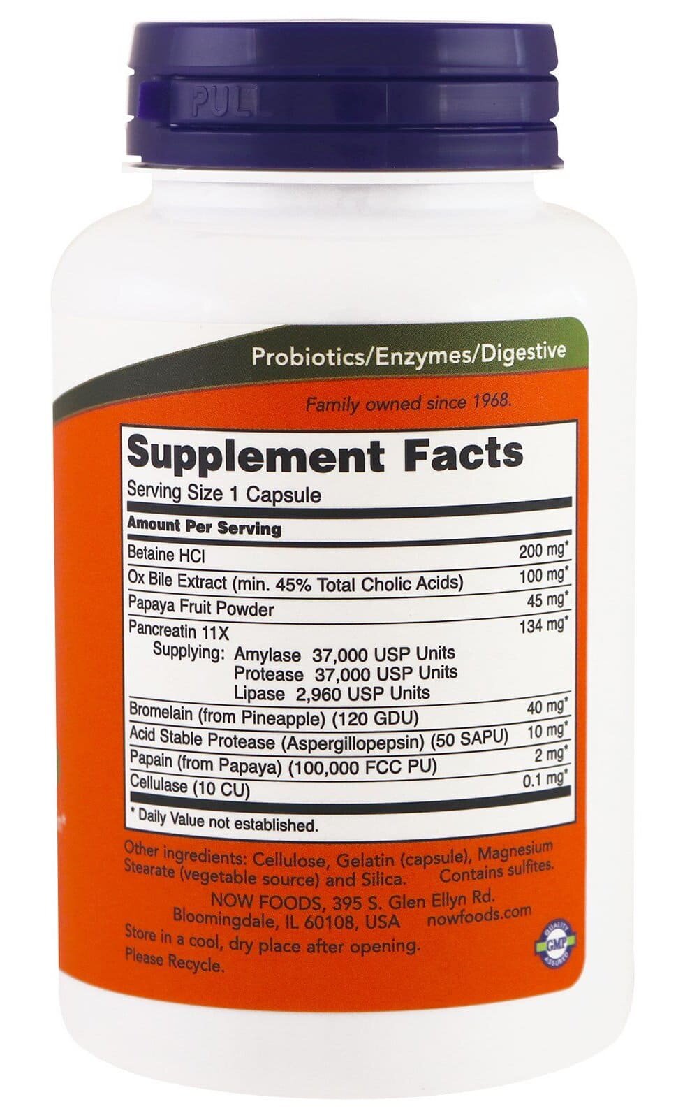 Изображение NOW Foods Super Enzymes, Супер Энзимы 90 капсул