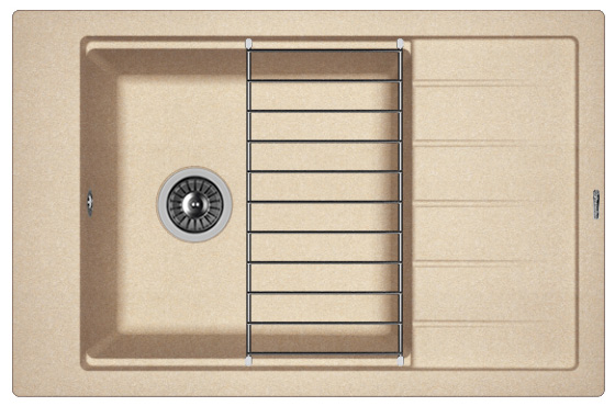 Кухонная мойка Florentina Липси 780P песочный 20.275. D0780.107