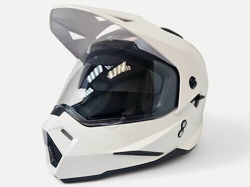 Изображение товара Мотошлем эндуро AiM JK802 White Glossy, M