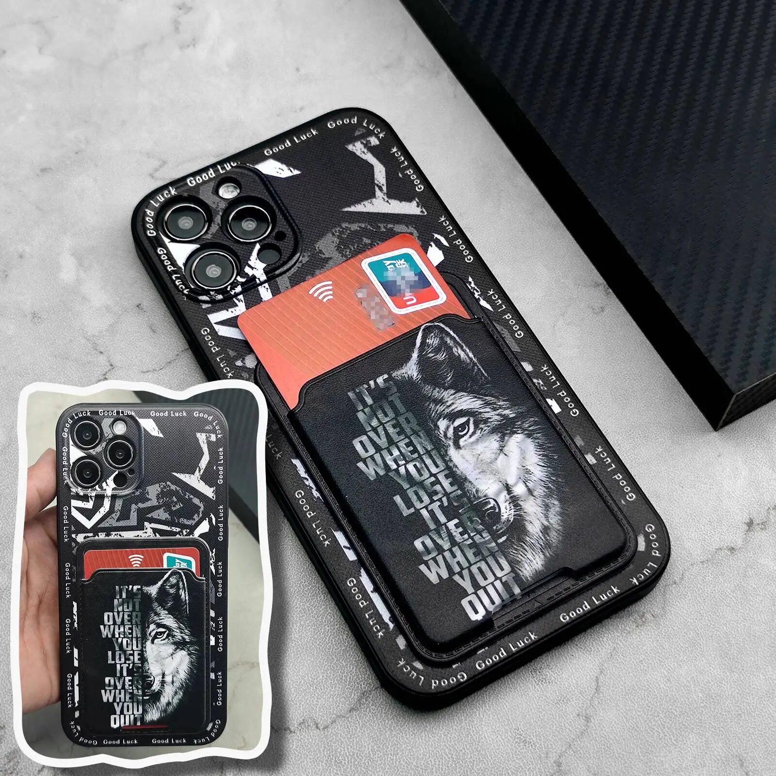Чехол со слотом для карт, чехол для телефона для VIVO IQOO Neo10/NEO10 Pro, задняя крышка, противоударная защитная сумка для карт, чехол для карт, граффити, 7, VIVO IQOO Neo10 — фото 1