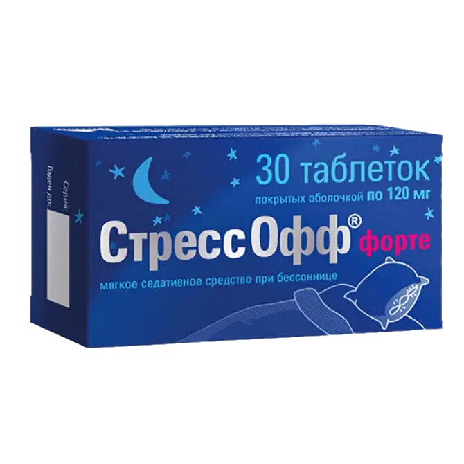 СтрессОфф форте таблетки покрыт об 120 мг 30 шт