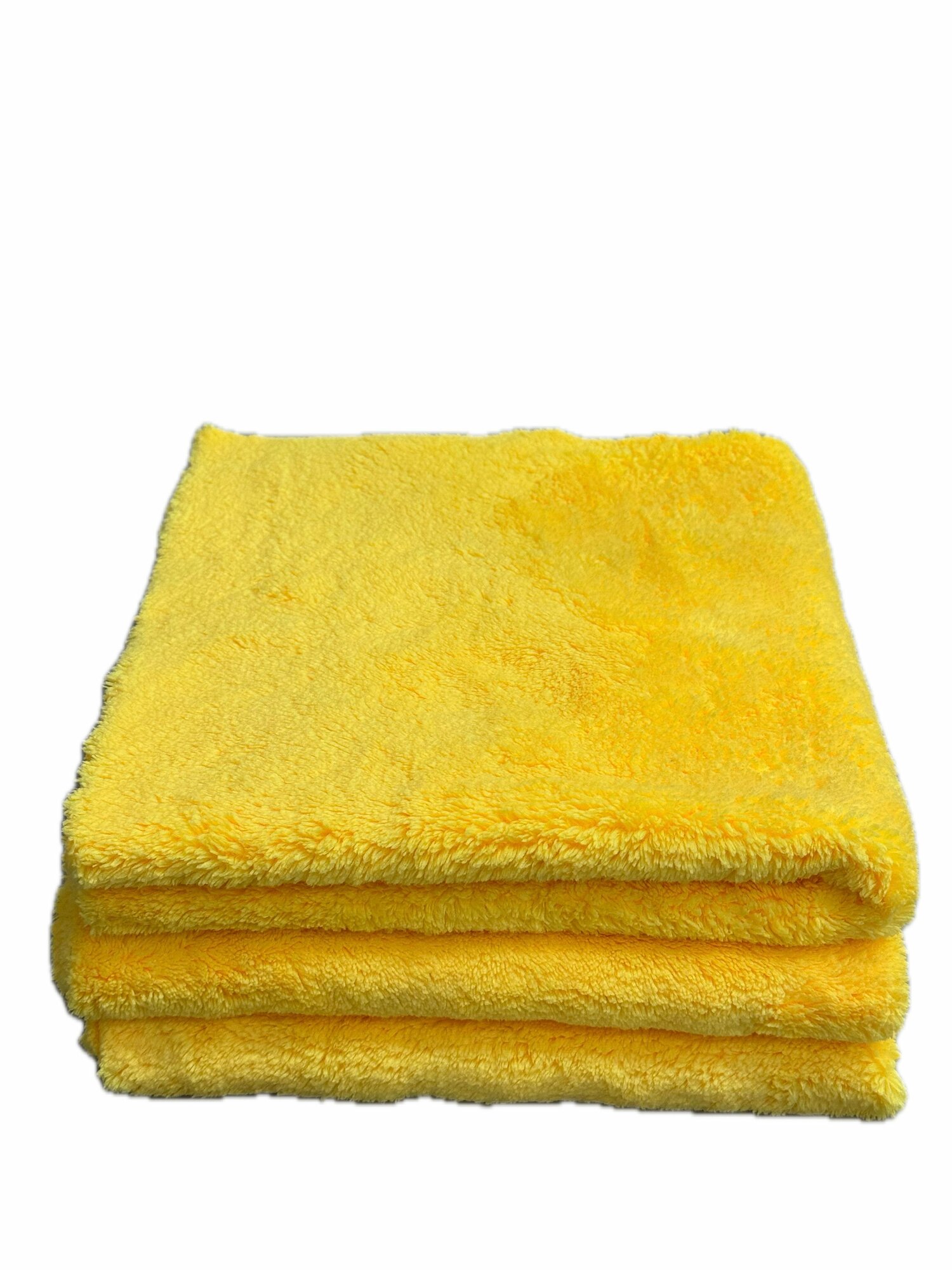 Салфетки из мягкой (плюшевой) микрофибры 40x40см, Набор (3 шт.) 500gsm.