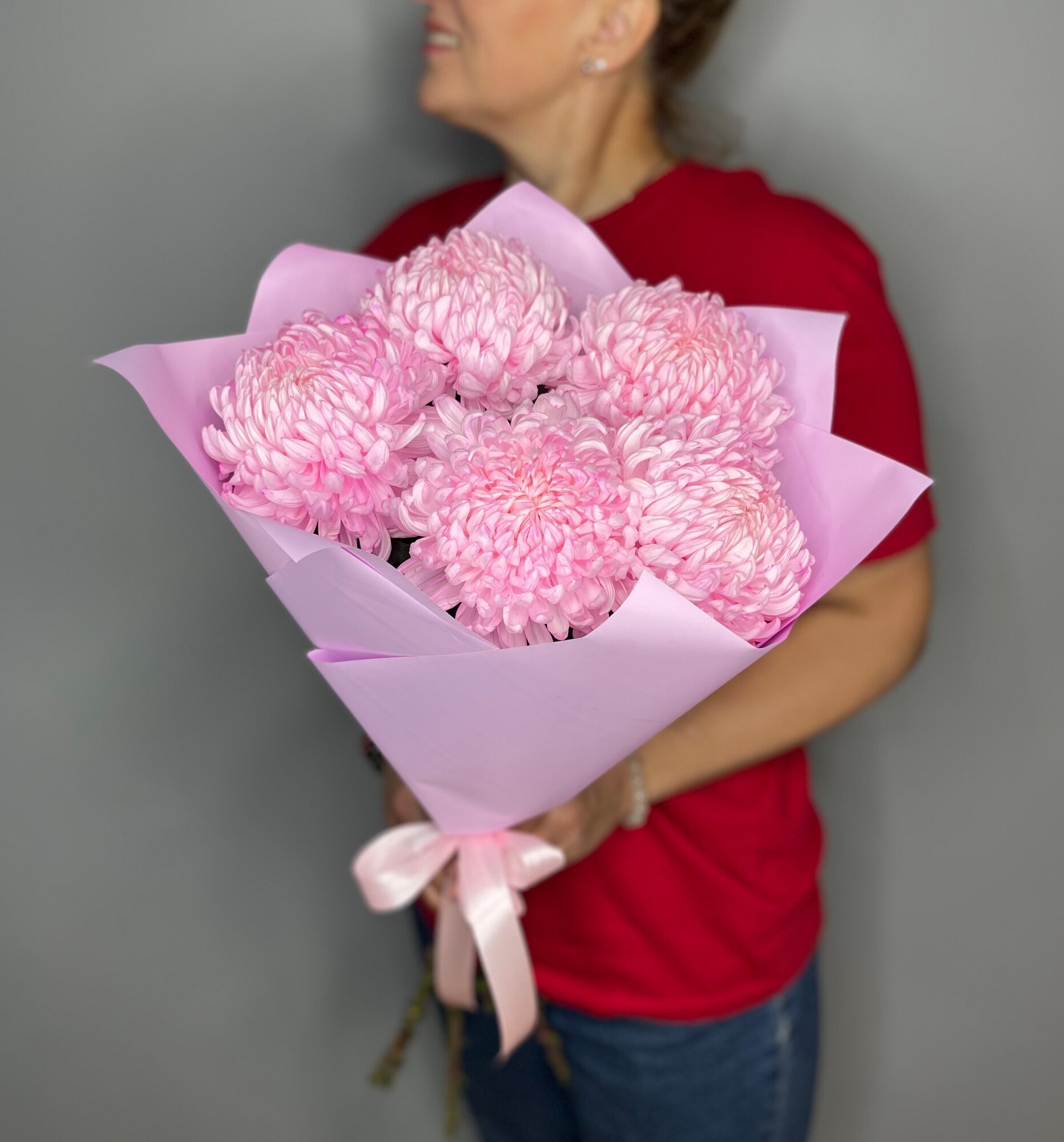 Хризантемы крымские 5 штук The flower shop Букет хризантемы крымские