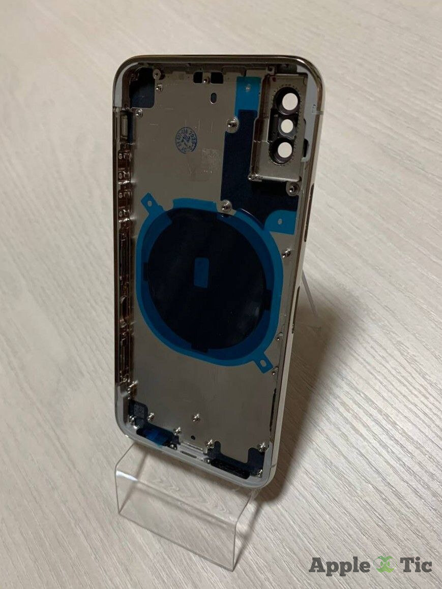 Корпус для IPhone X белый (SILVER), комплект кнопок, сим-лоток