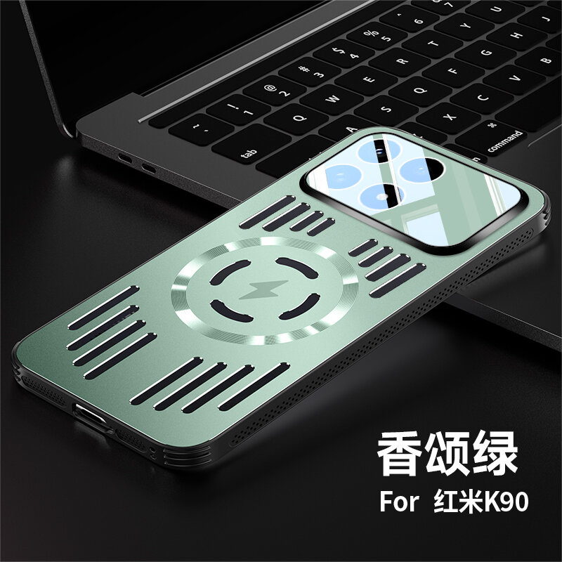 Чехол Для Poco F8 Pro/Сяоми Поко F8 Про, soft touch, чехол-кардиомонитор, поликарбонат (PC), защита камеры, ударопрочный, усиленные углы, Xiaomi, Poco F8 Pro, green,