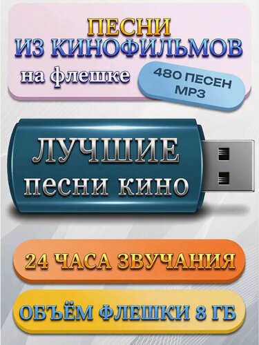 Изображение товара Лучшие песни кино на флешке (480 треков)