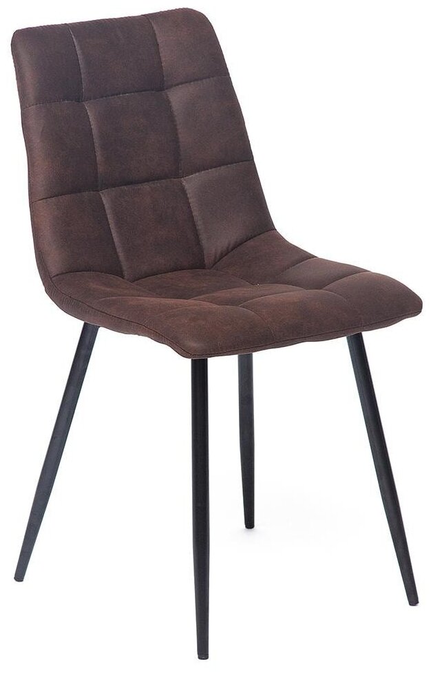 Стул TetChair CHILLY (mod. 7094) / 1 шт в упак. (металл,ткань наппа, 45 х 55 х 87,5 см, темно-коричневый/черный, PK-03