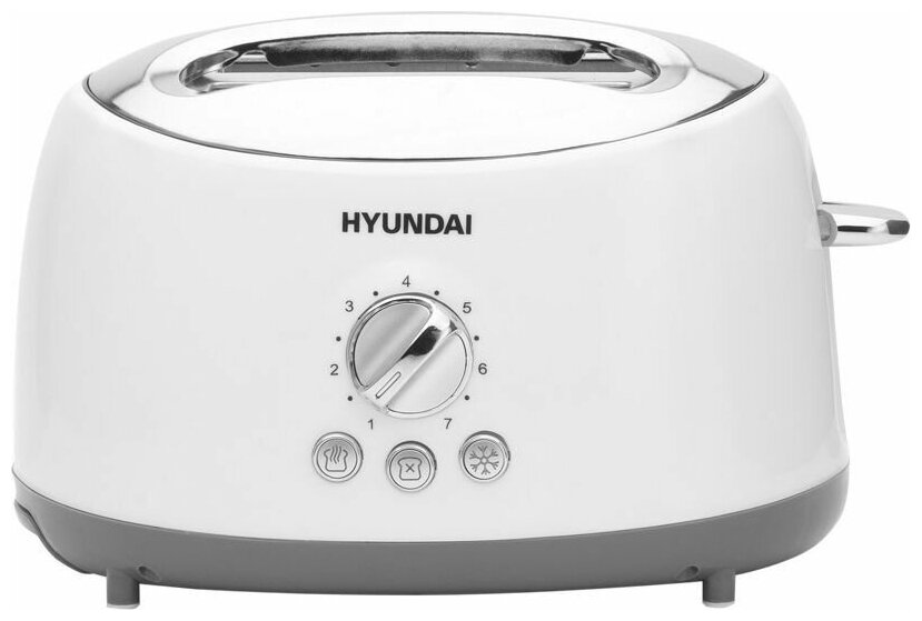 Тостер Hyundai HYT-8003 белый/серый