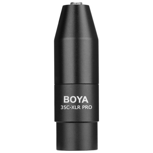 Переходник/адаптер BOYA 35C-XLR PRO mini jack (f) - XLR (m), черный микрофон проводной boya by m4c разъем xlr 3 pin m черный