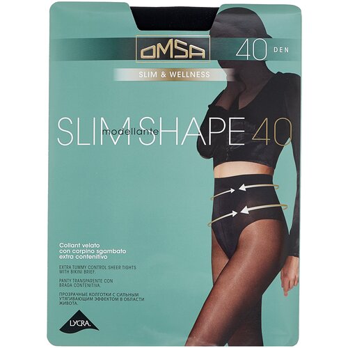 Колготки классические Omsa Slim Shape 40, размер III, caramello (солнечно-телесный)