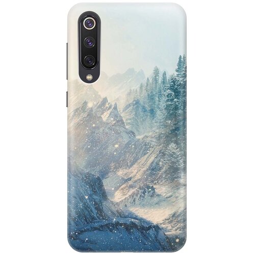 фото Gosso ультратонкий силиконовый чехол-накладка для xiaomi mi 9 se с принтом "снежные горы и лес"