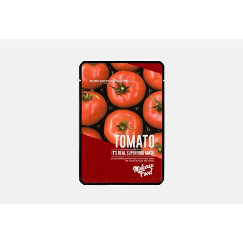 Тканевая маска для лица с экстрактом томата Makeupfood it's real superfood mask tomato