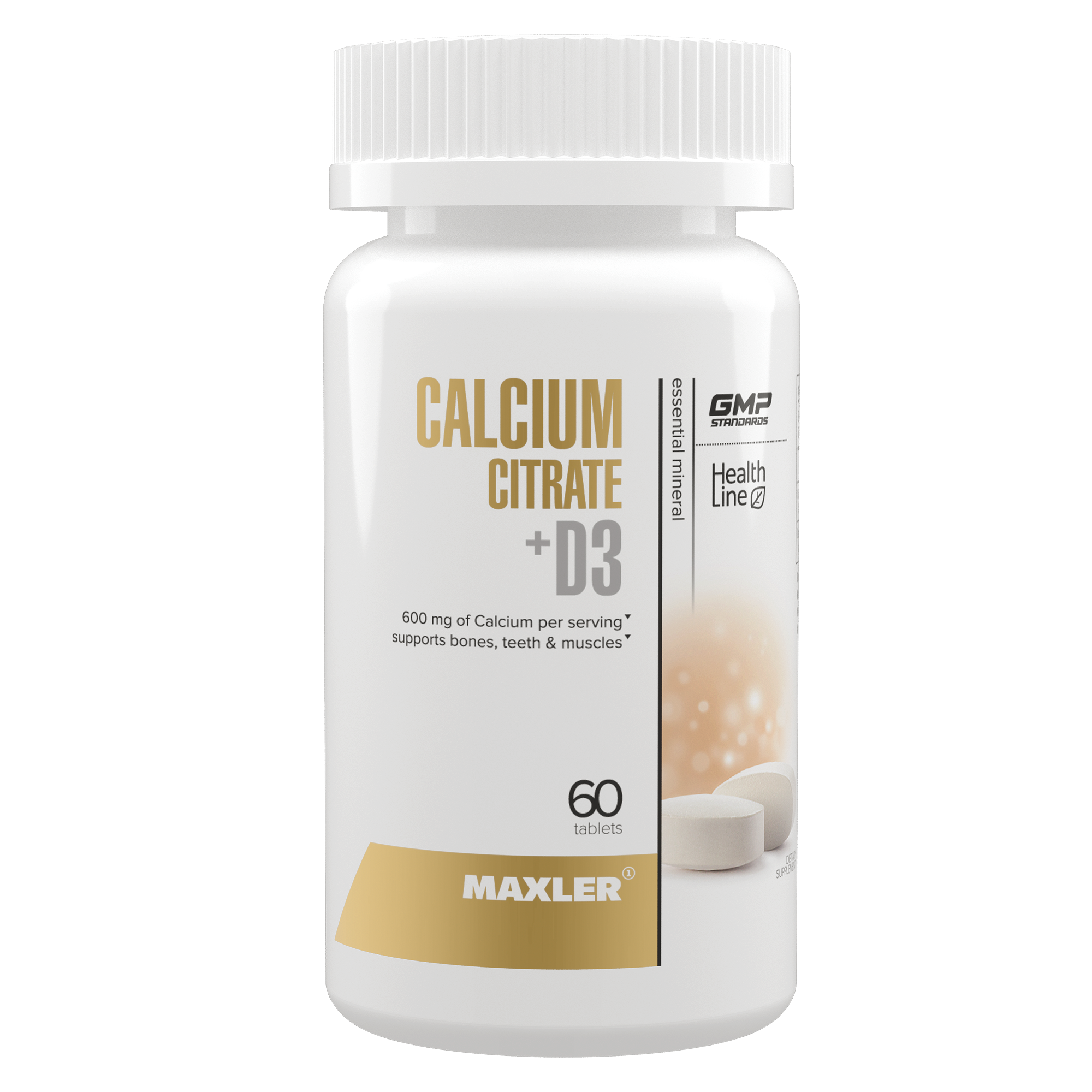 Maxler Calcium Citrate + Vitamin D3, (цитрат кальция + витамин Д3) 60 таблеток