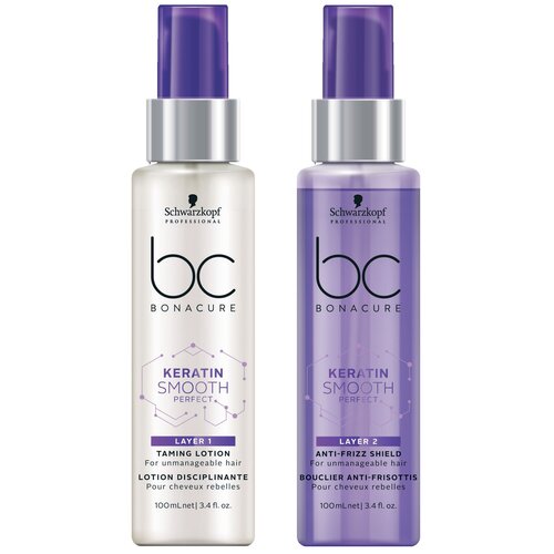 Уход двухступенчатый несмываемый / BC Keratin Smooth Perfect 2 x 100 мл