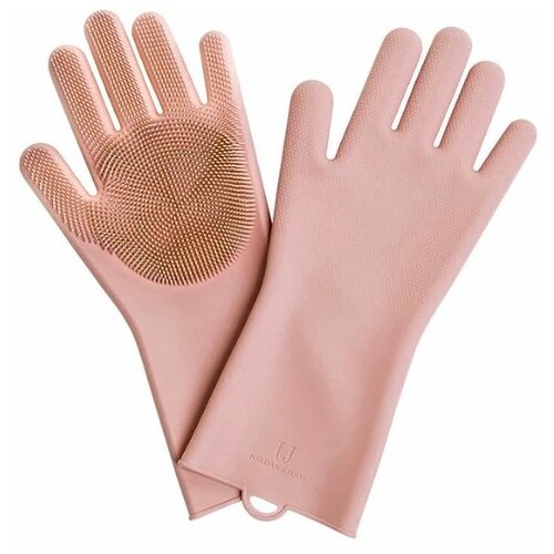 Силиконовые перчатки Xiaomi Silicone Cleaning Glove (Pink)