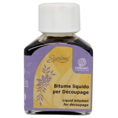 Битум жидкий для золочения Liquido, флакон 75мл