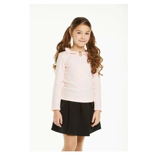 Школьная блуза Снег, размер 122-128, розовый школьная блуза розовый какаду размер 128 розовый