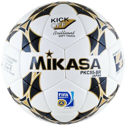 Мяч футбольный MIKASA PKC55BR-1, р.5, FIFA Quality (FIFA Inspected) мяч футбольный mikasa ft5 fq bkw р 5 fifa quality бело черный