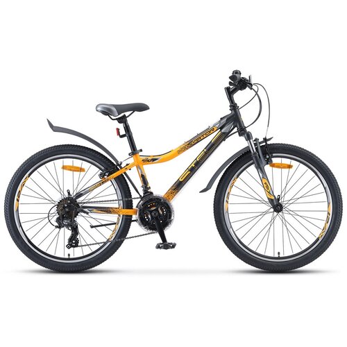 Подростковый горный MTB велосипед STELS Navigator 410 V 21-sp 24 V010 2020 рама 12 Чёрныйжёлтый 1857000₽