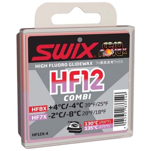 Высокофторовый парафин комби SWIX HF7X, HF8X, 40 г