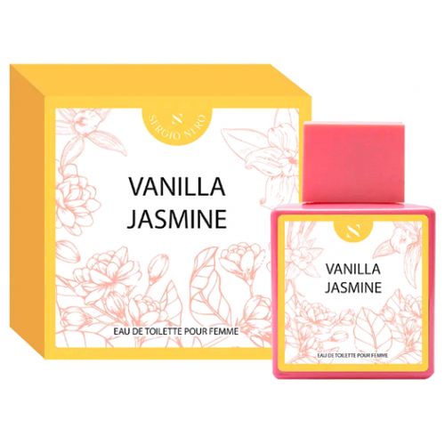 Sergio Nero Туалетная вода для женщин Vanilla Jasmine (Ванильная жасмин) цветочный, гурманский, спрей 50 мл