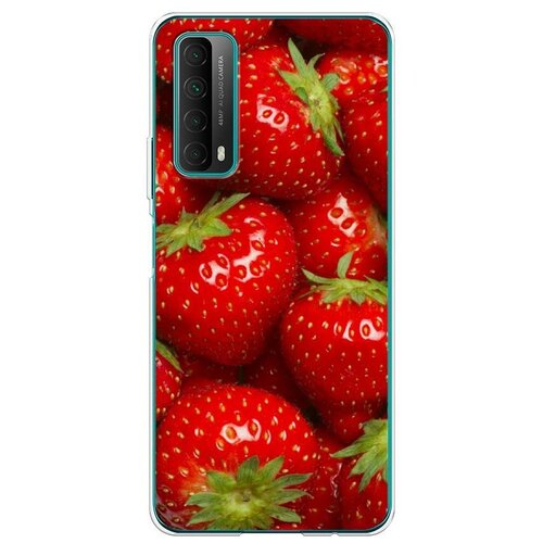 фото Силиконовый чехол "клубника" на huawei p smart 2021 / хуавей п смарт 2021 case place