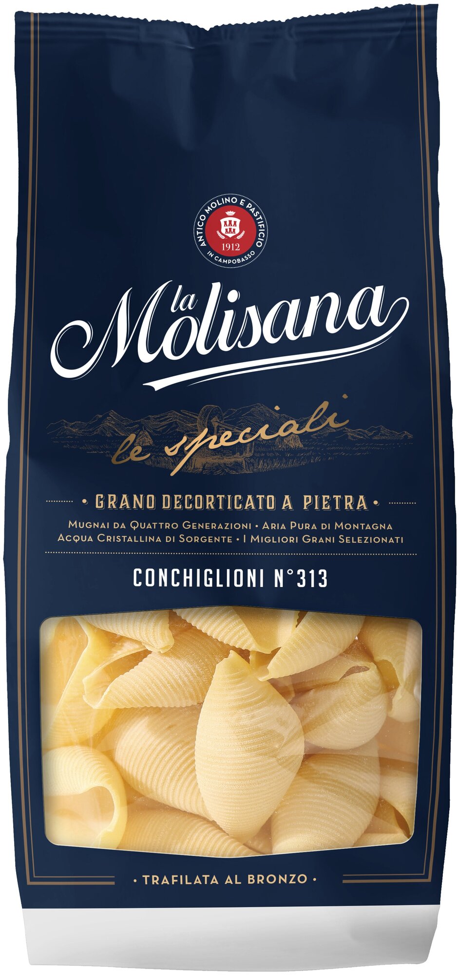 Макароны La Molisana Conchiglioni ракушки рифленые гигант, 500 г - фотография № 2