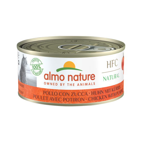 Влажный корм для кошек Almo Nature Classic, с курицей, с тыквой 150 г (кусочки в желе) влажный корм для котят almo nature classic с курицей 55 г кусочки в желе