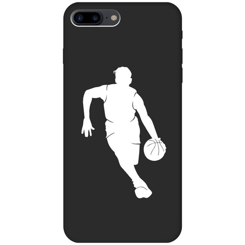 Силиконовый чехол на Apple iPhone 8 Plus / 7 Plus / Эпл Айфон 7 Плюс / 8 Плюс с рисунком Basketball W Soft Touch черный чехол книжка на apple iphone 8 plus 7 plus эпл айфон 7 плюс 8 плюс с рисунком chaos w черный