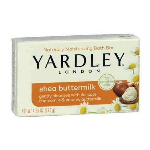 Yardley Мыло кусковое Shea Buttermilk, 120 г