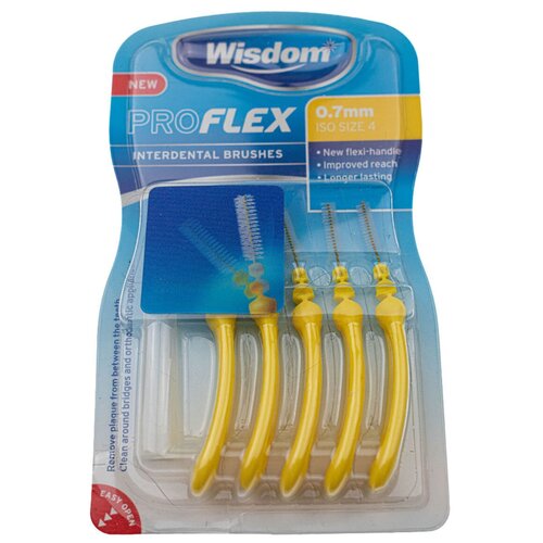 фото Набор ершиков wisdom proflex interdental brush yellow 0.70