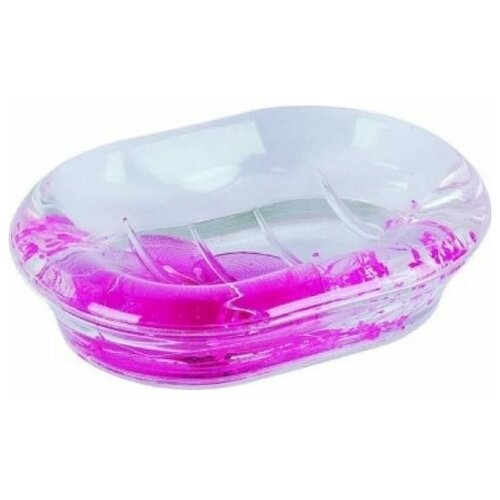 Мыльница настольная Розовые цветы, пластик