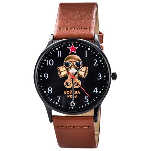 фото Наручные часы наручные кварцевые командирские часы "рхбз", черный без бренда