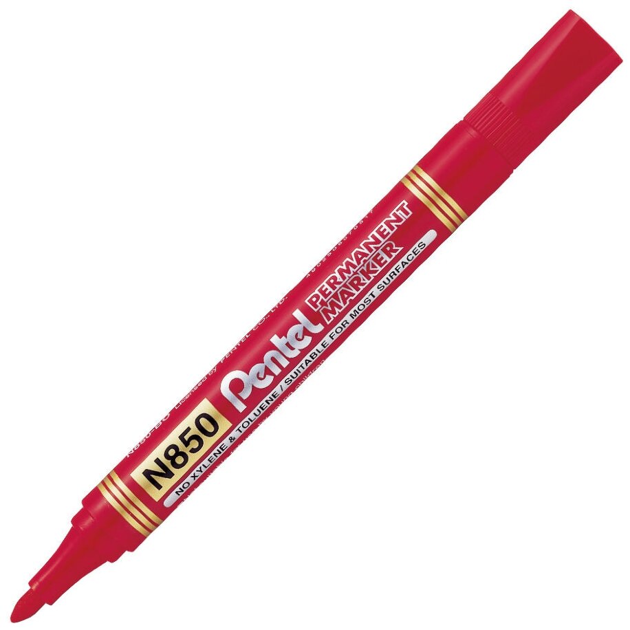 Маркер перманентный Pentel красный 4,2 мм N850-BЕ 1641174