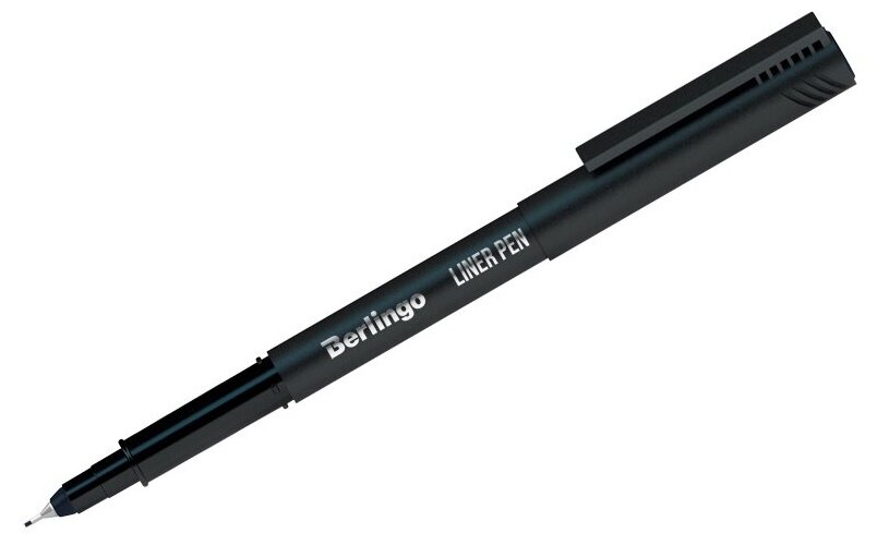 Ручка капиллярная Berlingo "Liner pen" черная, 0,4мм