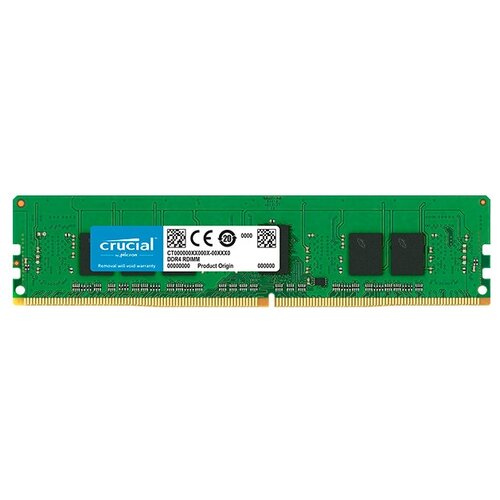 Память DDR4 RDIMM 4Gb 2666MHz CL19 1.2V Single Rank Crucial ECC Reg CT4G4RFS8266