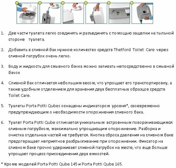 Биотуалет портативный THETFORD Porta Potti 345 (92814)