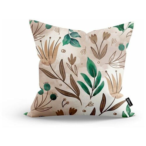 Подушка декоративная акварель