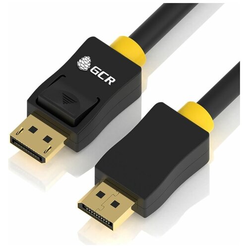 Greenconnect кабель PROF 10.0m DisplayPort v1.2, 20M/ 20M, черный, ферритовые кольца, 28/ 26 AWG, GCR-50952