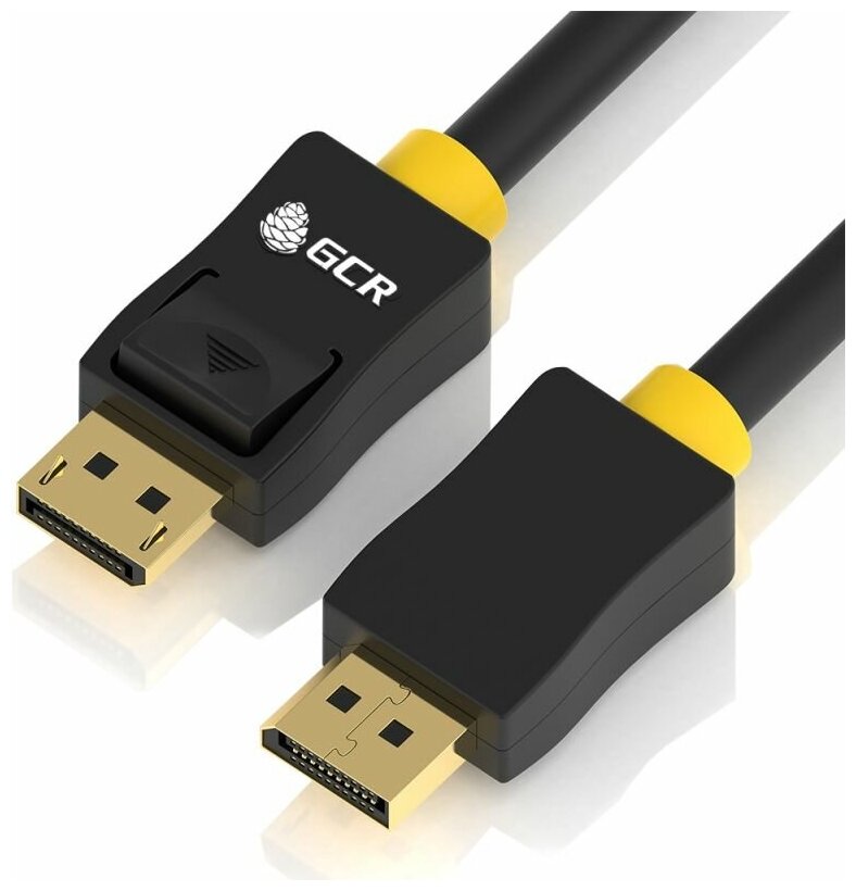 Greenconnect Кабель PROF 10.0m DisplayPort v1.2, 20M/20M, черный, ферритовые кольца, 28/26 AWG, GCR-50952