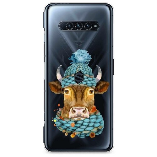 фото Силиконовый чехол "merry christmas cow" на xiaomi black shark 4 / сяоми блэк шарк 4 case place