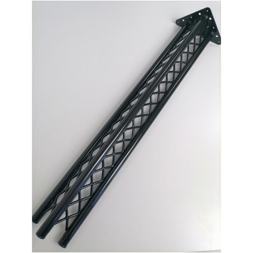 Ножка для барной стойки. Цвет черный глянцевая. Комплект 1 шт. 85см/ажур 3/ножка мебельная для стола/опора ножка мебельная/ножка металлическая