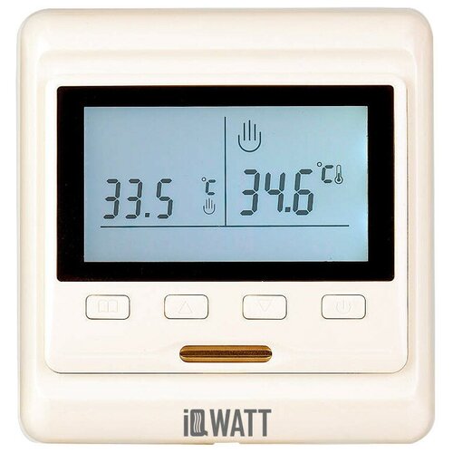 Терморегулятор IQWATT Climatiq РT слоновая кость терморегулятор iqwatt iq climatiq рт слоновая кость